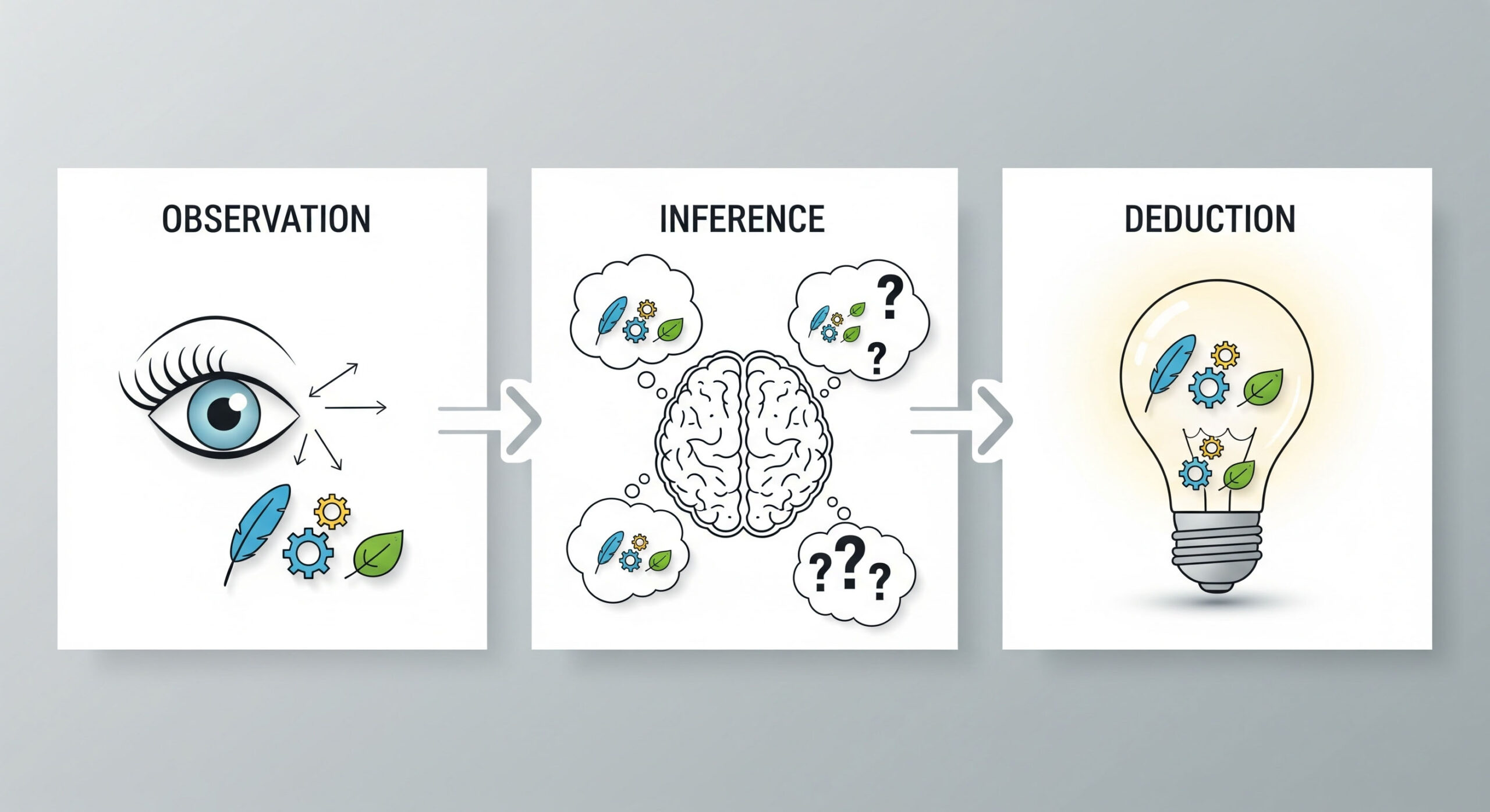 Observation, Inference, and Deduction