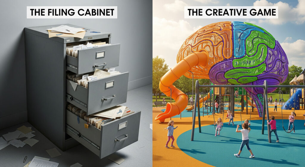 Why You Should Treat Your Memory as a Creative Game, Not a Filing Cabinet