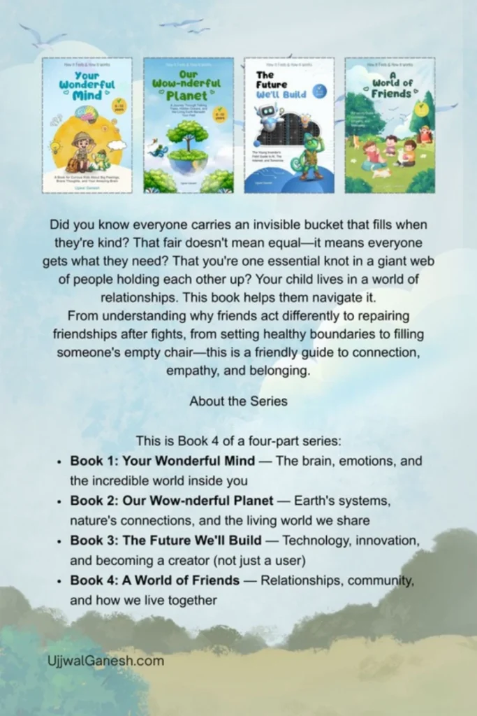 Back cover of A World of Friends