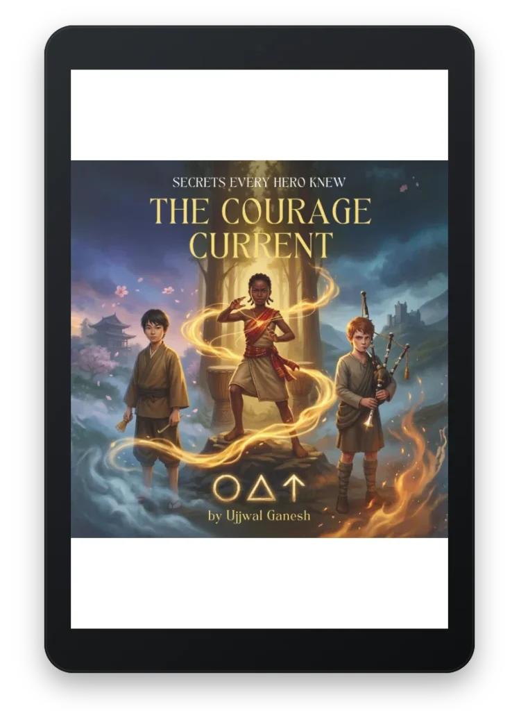 The Courage Current on a Kindle e-reader